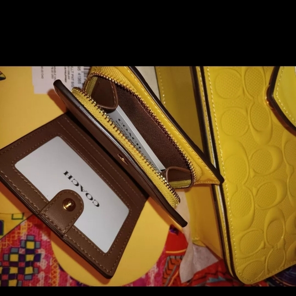 NEW! COACH MORGAN BAG IN SIGNATURE LEATHER & SNAP WALLET IN SIGNATURE LEATHER - Picture 4 of 7